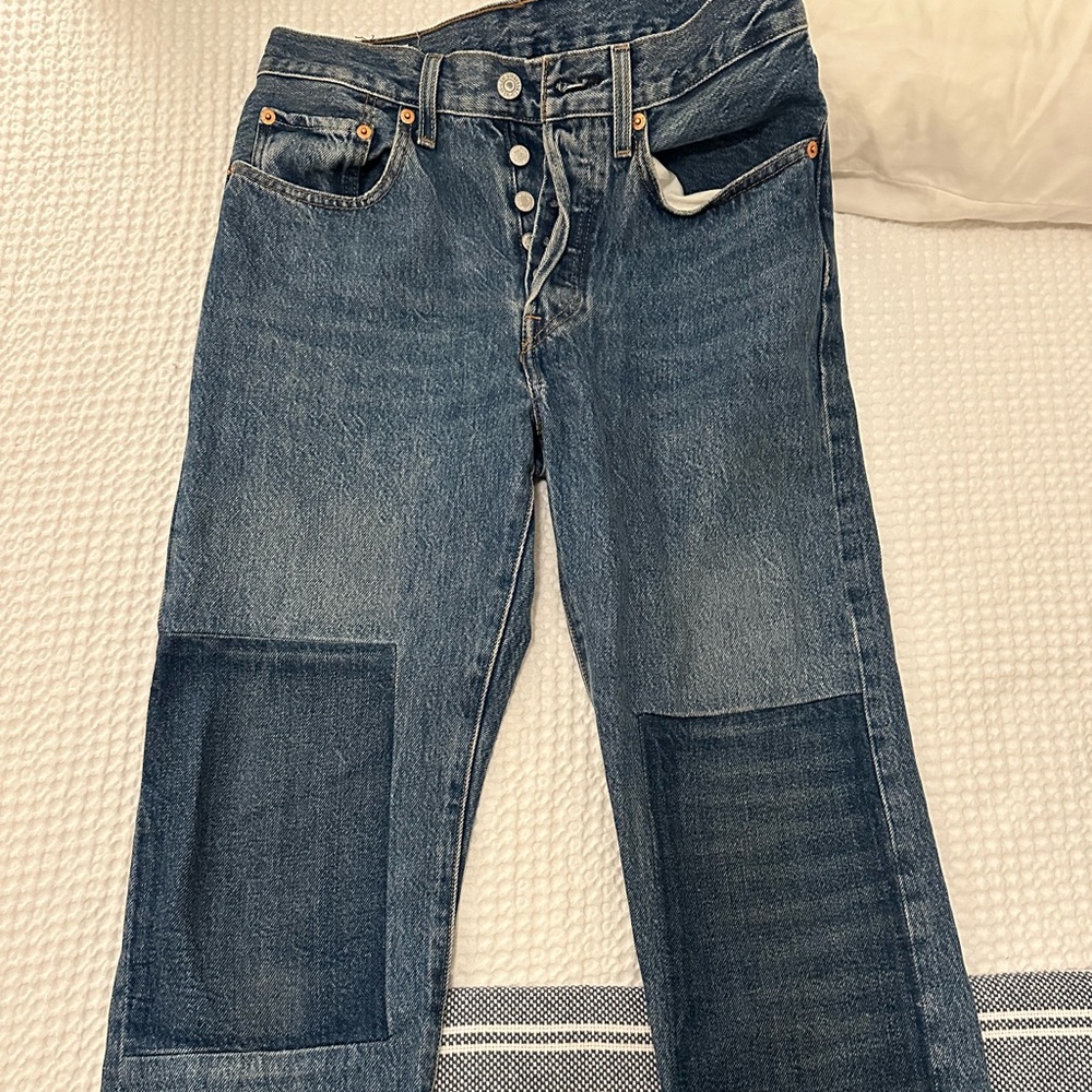 501 Levi Jeans with patch detail